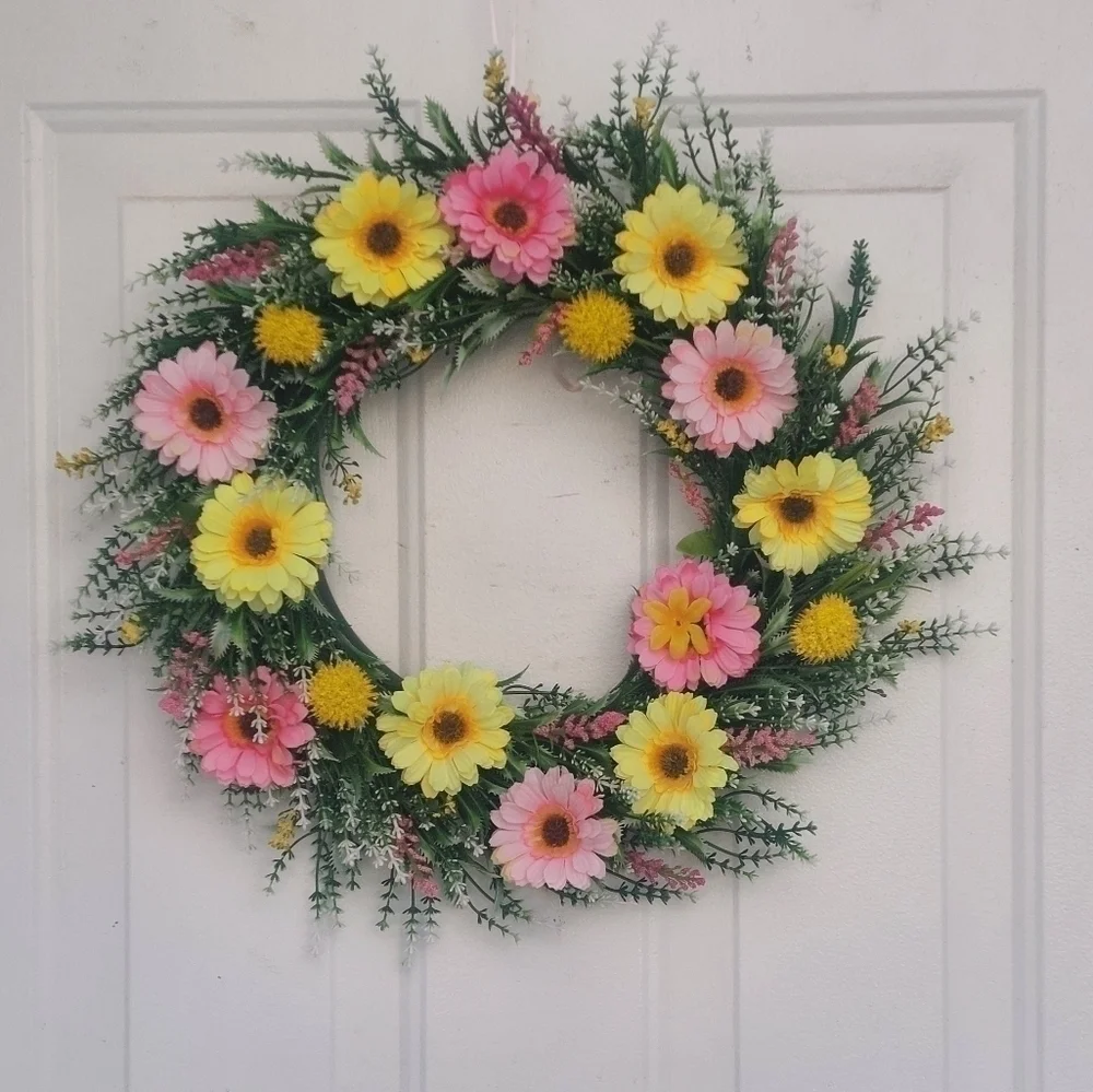HANDMADE spring wreath
